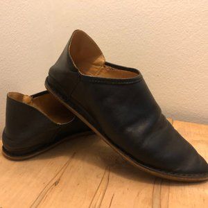 Georgina Goodman Black Leather Mule Slippers